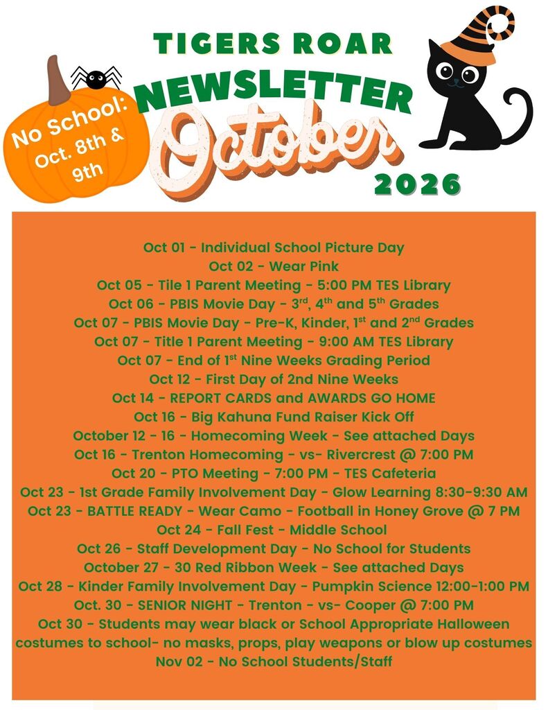 October Newsletter