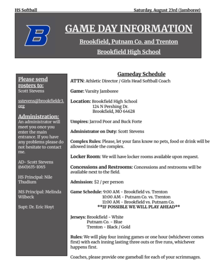 HS Softball Jamboree