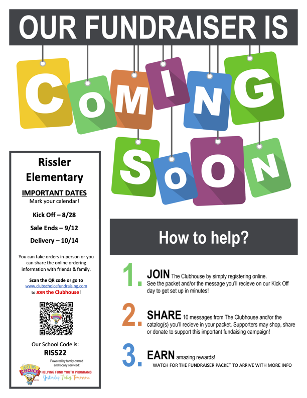 Rissler Elementary Fundraiser Coming Soon