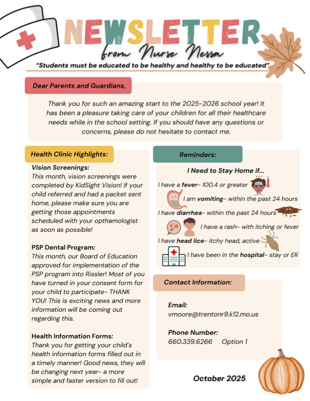 October Nurse Newsletter