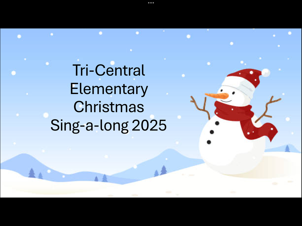 Tri-Central Elementary Christmas Sing-a-long 2025
