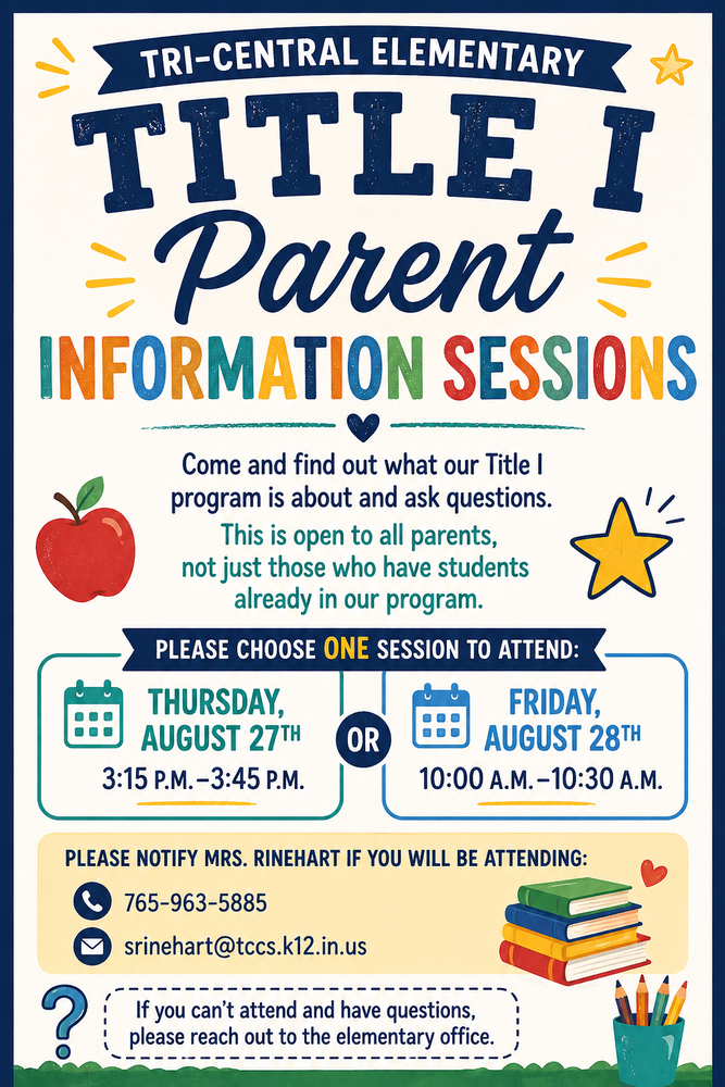 Title I Parent Information Sessions