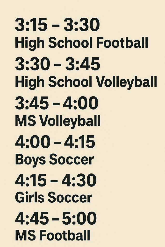 schedule