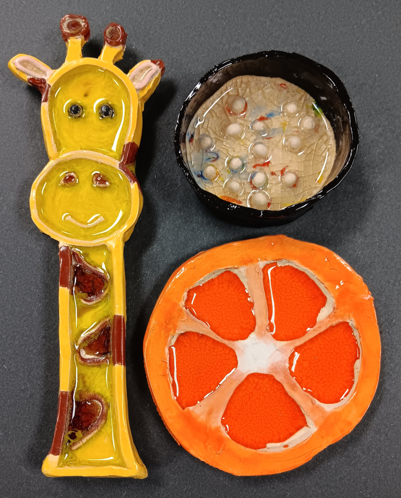 Addyson 3 clay and glass