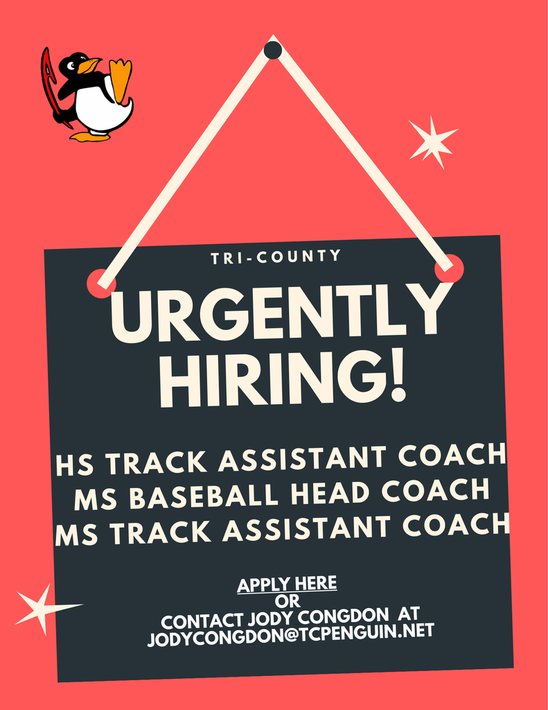 Red and Black Bold We're Hiring Flyer