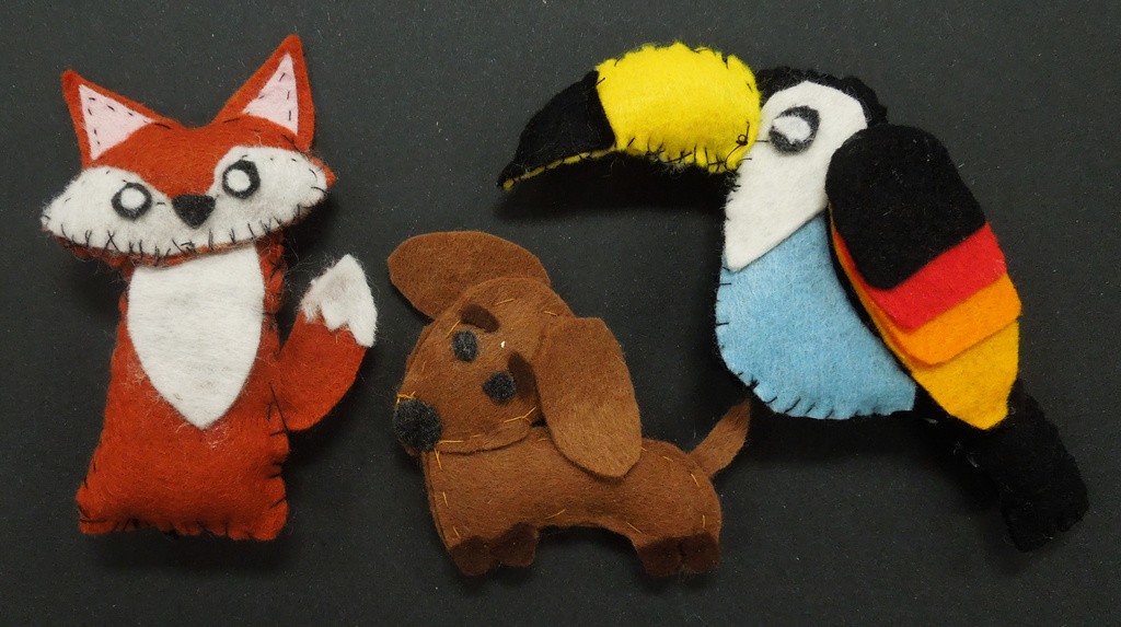 felt animals