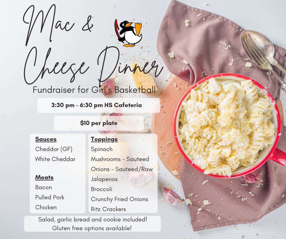 Mac n cheese dinner flyer