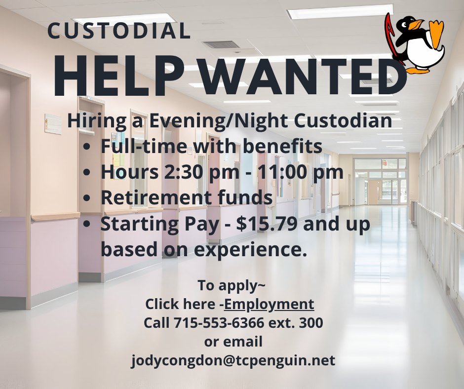 Help Wanted Night Custodian
