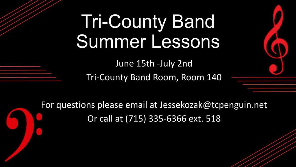Summer Band Lesson Flyer
