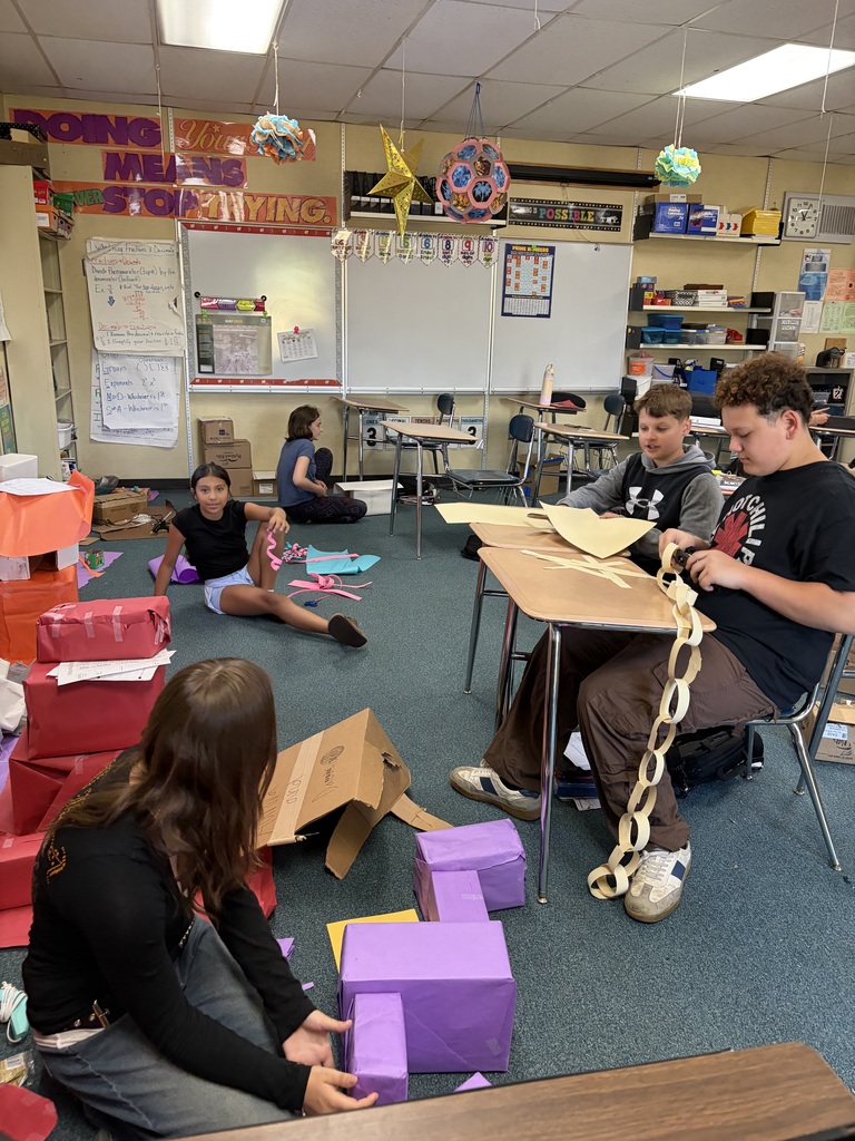 students building their projects