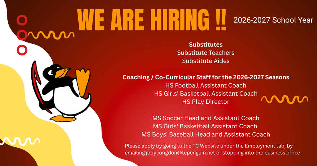 Extra Curricular positions available