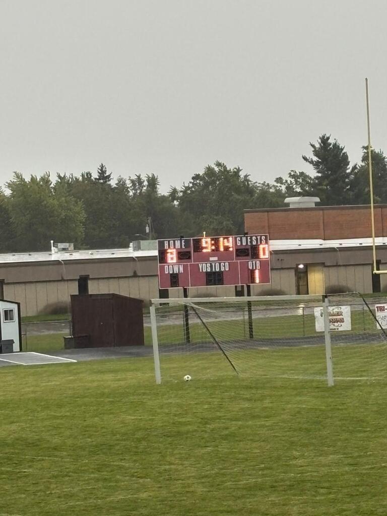 scoreboard showing 8-1 win