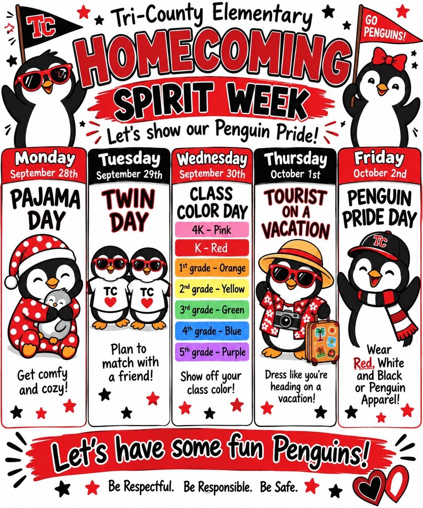 spirit week dress up days
