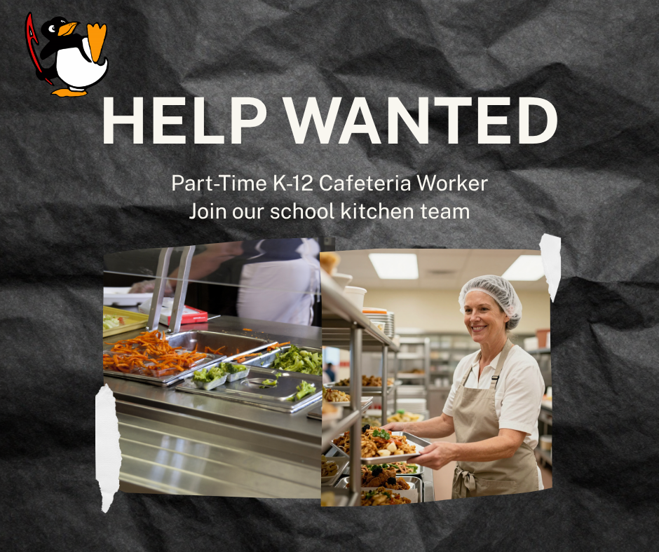 Part-Time Kitchen help wanted for Tri-County Area Schools