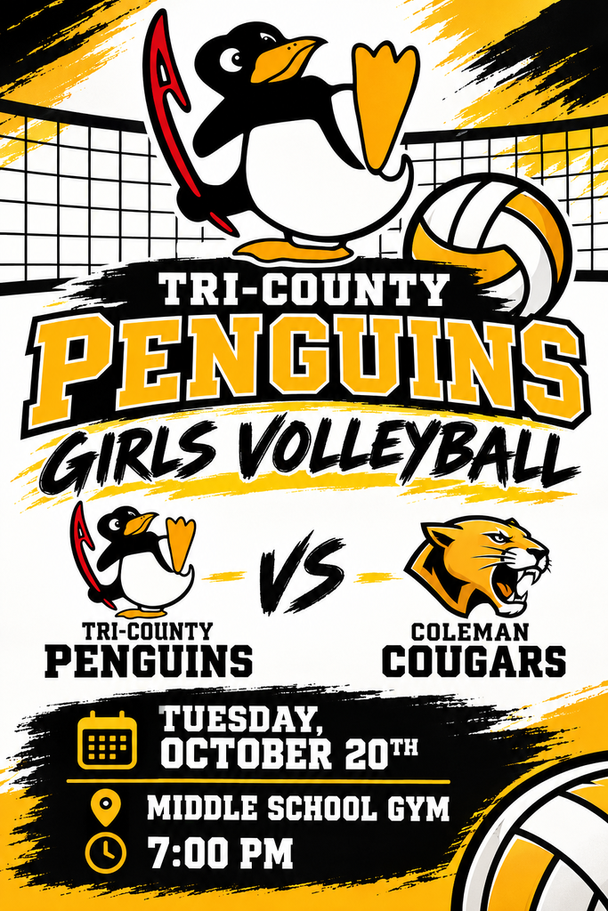TC volleyball Round 1 playoffs, Tuesday, Oct 20th at 7:00 pm in the MS gym