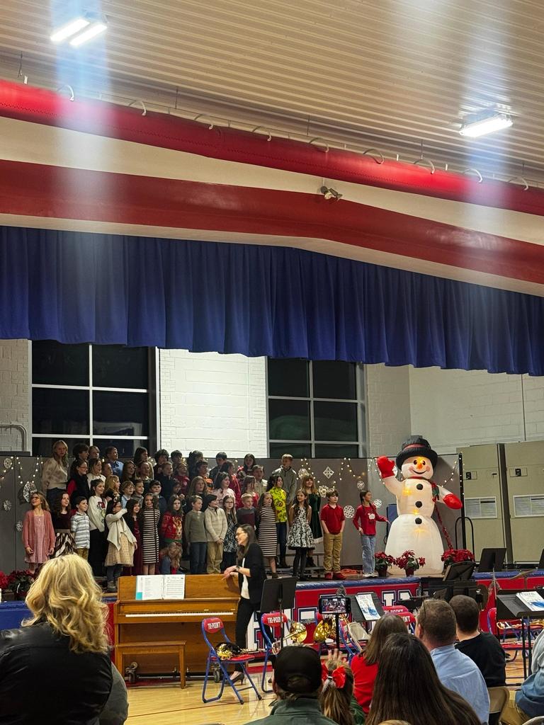 people in gym watching concert