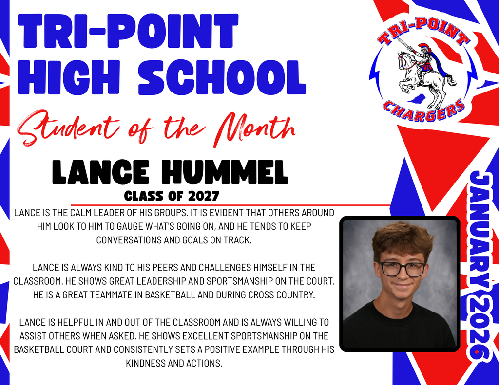 student of the month Lance