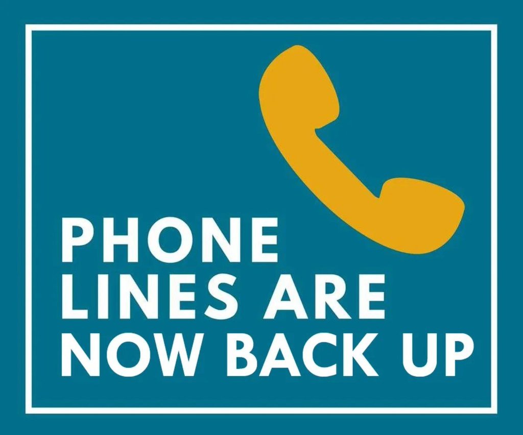 phones back up
