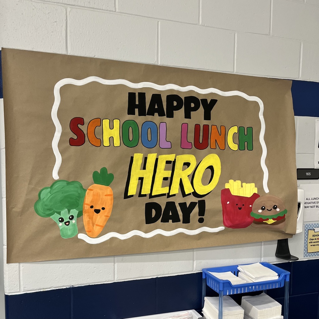 Happy School Lunch Hero Day sign