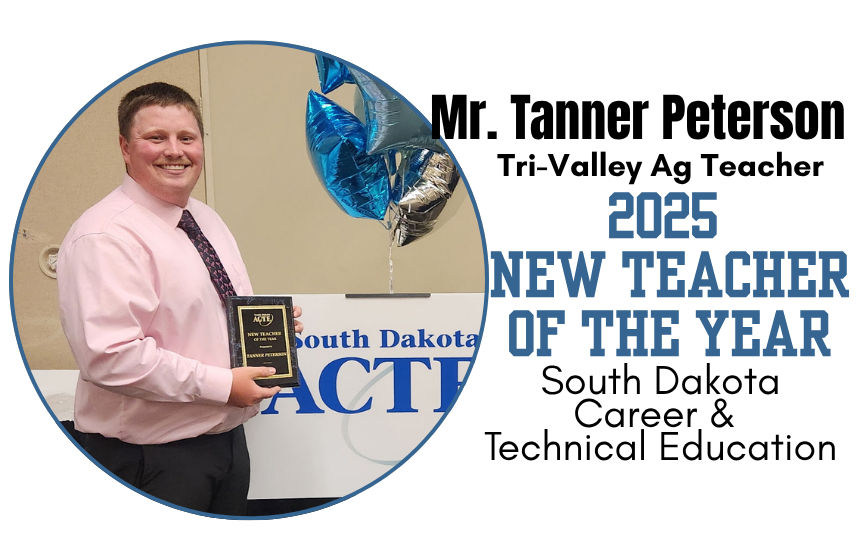 Mr. Peterson photo with award