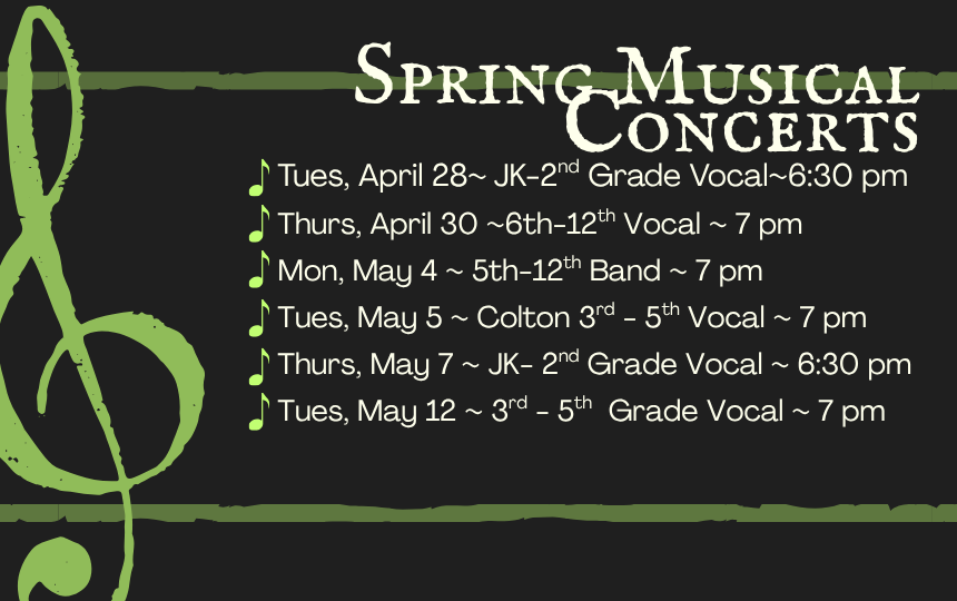 Upcoming Concert Schedule