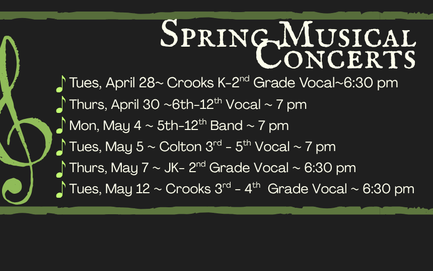 Upcoming Concert Schedule