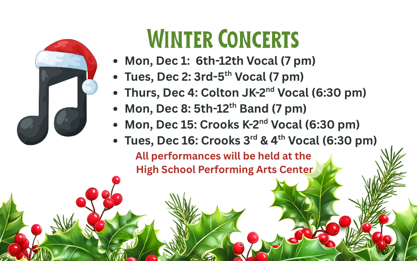 Winter Concert Schedule