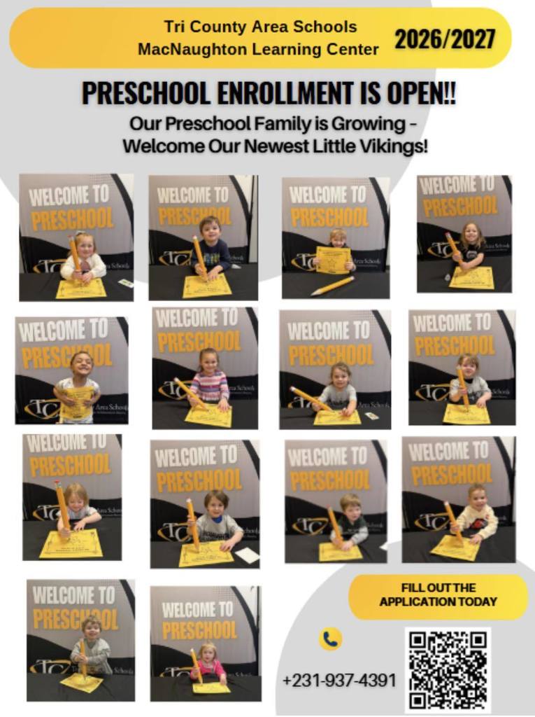 Flyer to advertise preschool enrollment