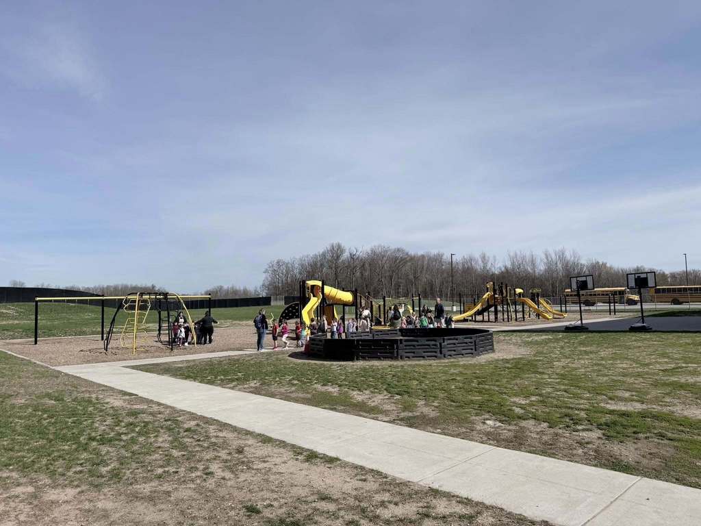 Preschool students learning about the playground.