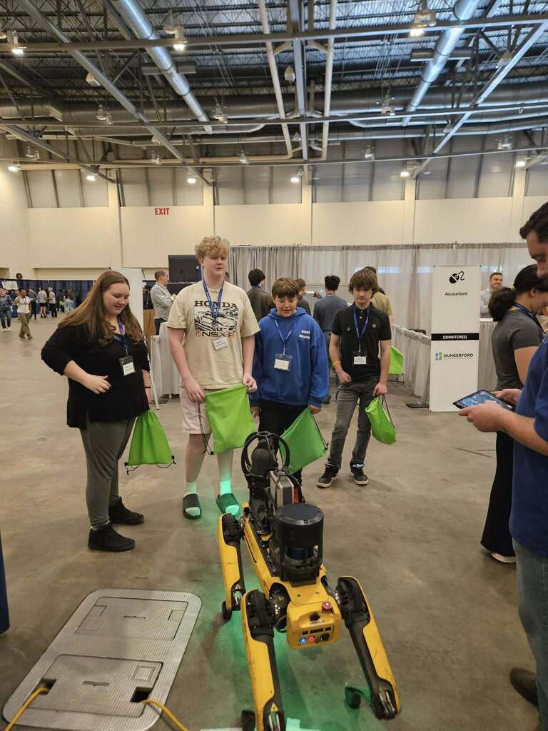 Eighth grade students exploring careers at Career Quest at DeVos Place.