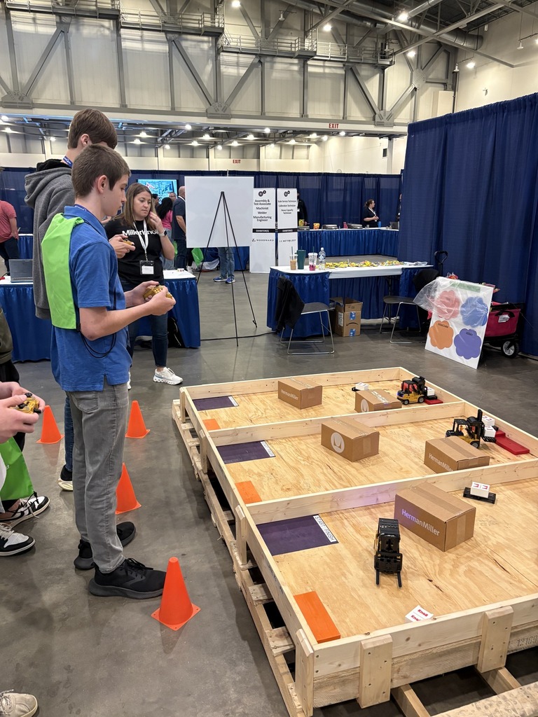 Eighth grade students exploring careers at Career Quest at DeVos Place.