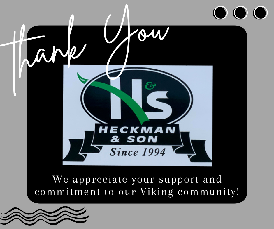 Donation thank you to Heckman and Son