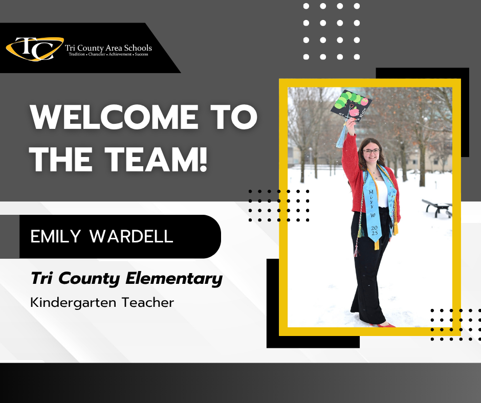 Graphic to introduce a new staff member