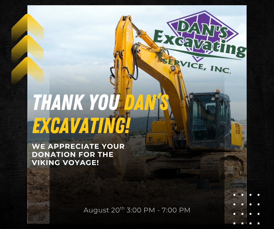 Deans Excavating donation at the open house
