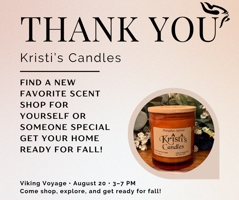 Thank you. Kristi's candles