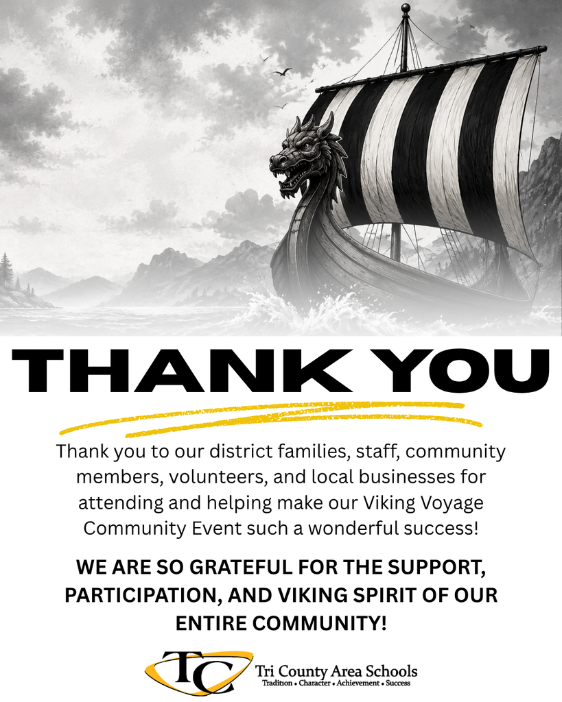 Thank you flyer from the viking voyage