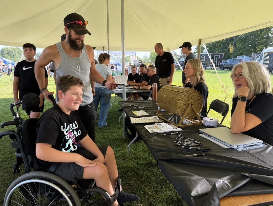 Students and community members enjoying Viking Voyage