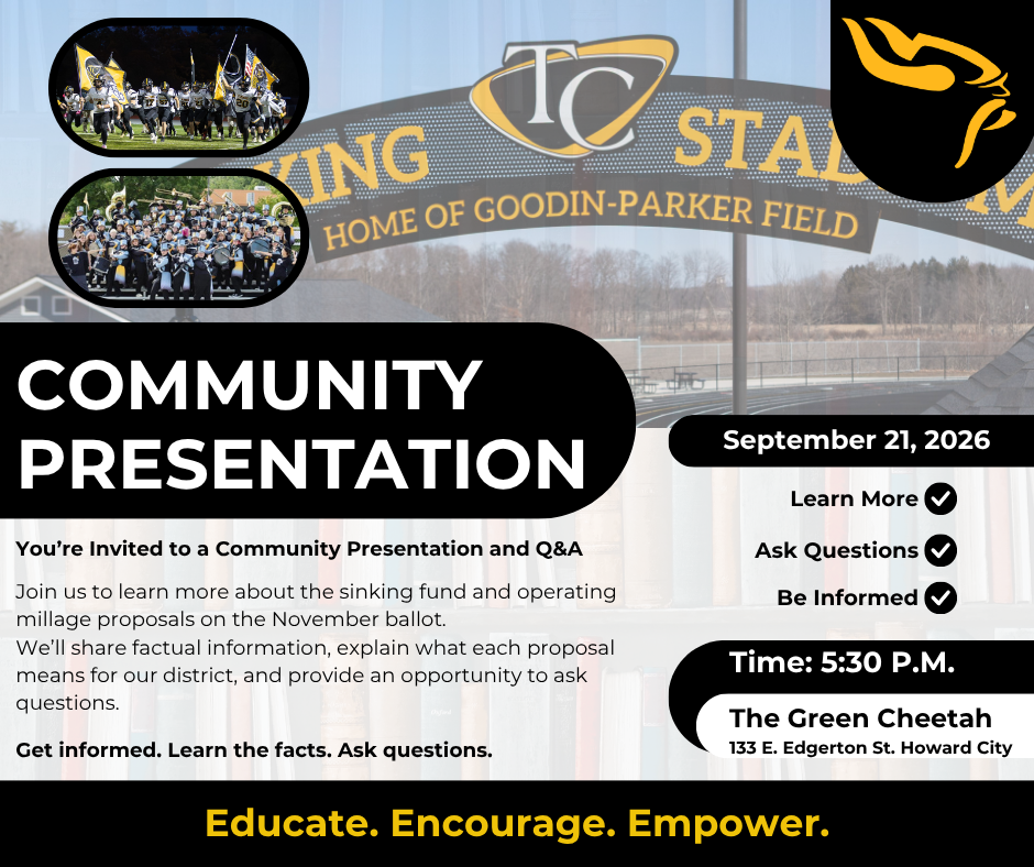 Flyer to advertise a community presentation
