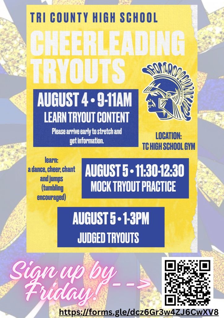 final reminder cheer tryouts