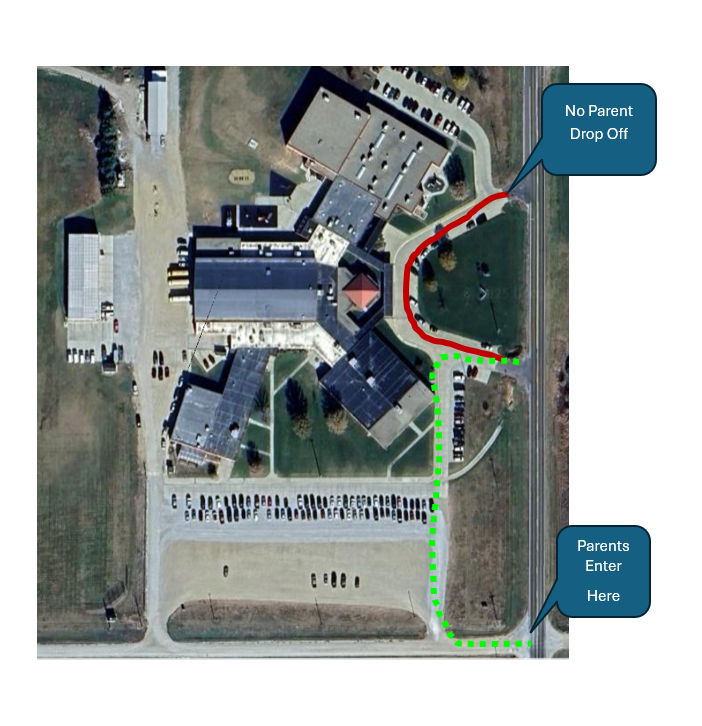 Parent Drop Off Map