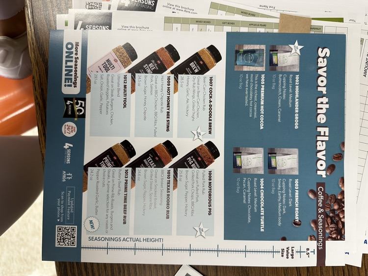 SEASONING AND COFFEE