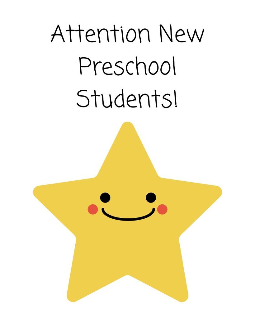 new preschool students