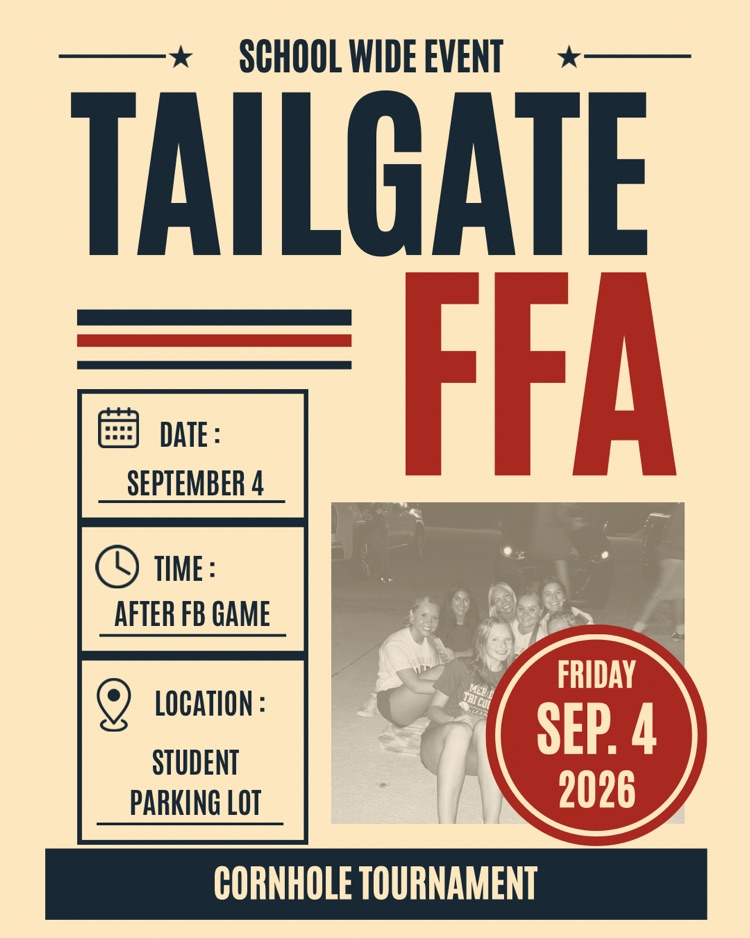 FFA tailgate information flyer.