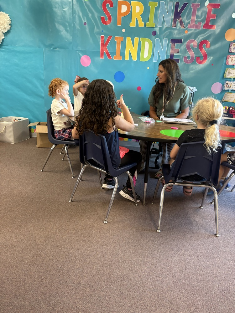 Small reading groups with Mrs. Tegtmeier