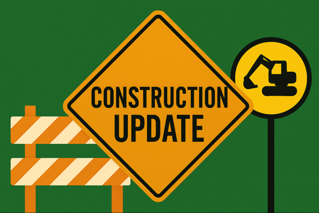 Construction Update Sign