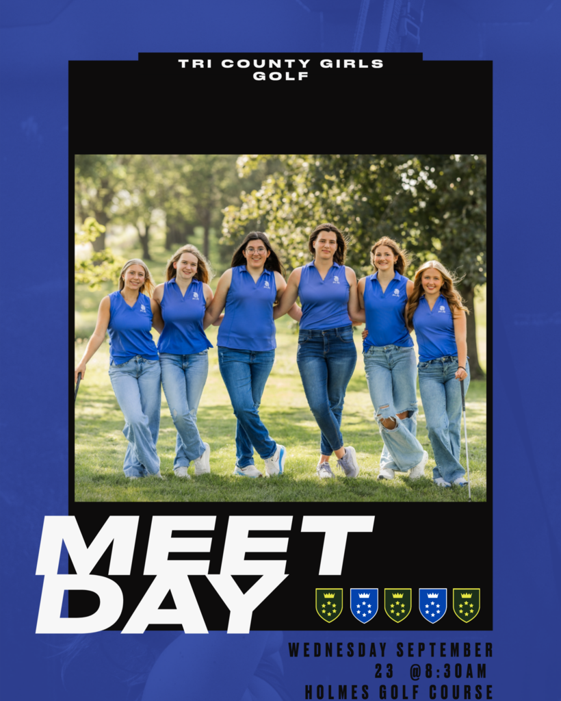 Girls Golf meet day Wednesday, September 23. 