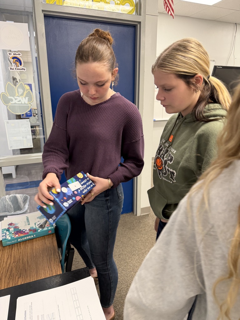 Students find a clue under the tissue box.