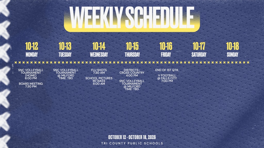 Weekly Schedule