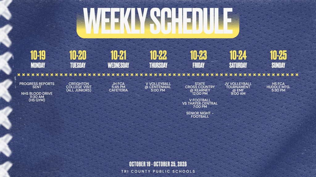 Weekly Schedule