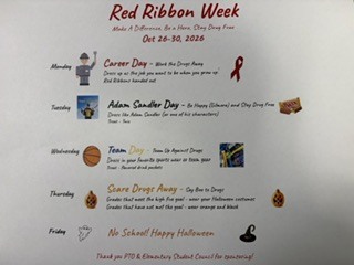 Red Ribbon Week Schedule